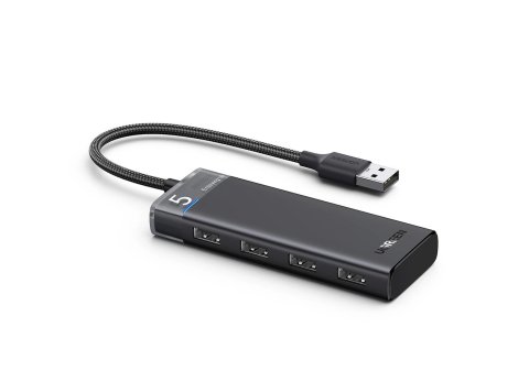 HUB USB-C CM653 1x USB-C 4x USB-A - szary