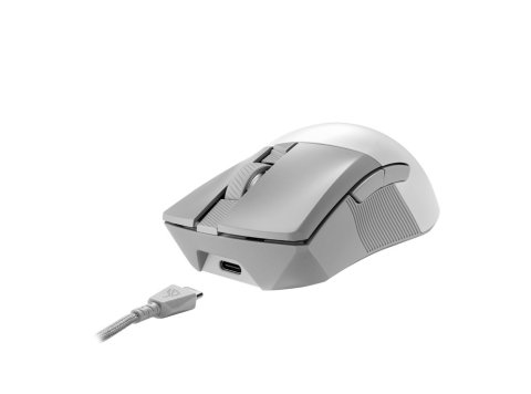 Mysz Asus ASUS ROG Gladius III Wireless Aimpoint White Prawa RF Wireless + Bluetooth + USB Type-A Optyczny 36000 DPI