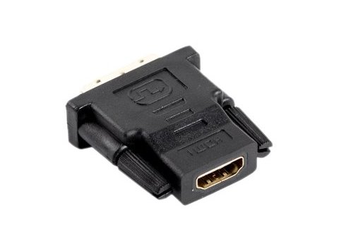 Adapter Lanberg AD-0013-BK (HDMI F - DVI-D M; kolor czarny)