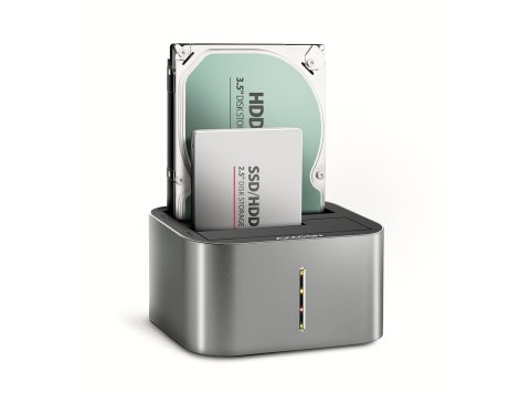 ADSA-DC Stacja dokująca USB 3.2 Gen 1 - 2x SATA 6G 2.5"/3.5" SSD/HDD