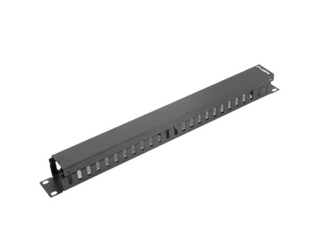 Organizer kabli do szaf 19 cali 1U Typ A czarny AK-1201-B