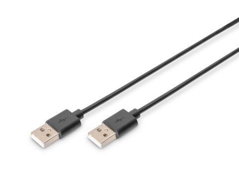 Kabel połączeniowy USB 2.0 HighSpeed Typ USB A/USB A M/M czarny 1m