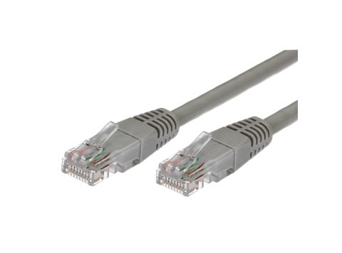 Kabel Patchcord miedziany kat.6 RJ45 UTP 0,5m. szary