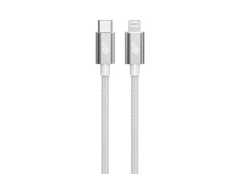 Kabel Lightning MFi - USB C srebrny 1m