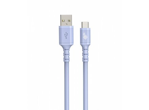 Kabel USB-USB C 1m silikonowy fioletowy
