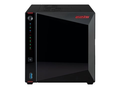 Asustor AS5404T serwer danych NAS Intel® Celeron® N5105 4 GB DDR4 0 TB ADM Czarny