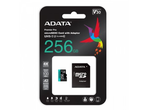 Karta pamięci microSD Premier Pro 256 GB UHS1 U3 V30 A2 + adapter