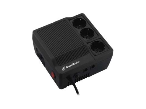 POWER WALKER STABILIZATOR NAPIĘCIA AVR 1200VA, 220/230/240V, 3 X SCHUKO OUT