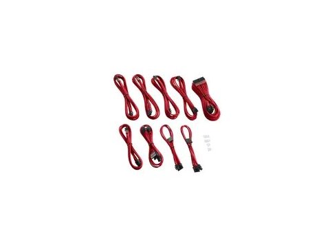 CableMod C-Series PRO ModMesh Cable Kit for RMi/RMx/RM (Black Label) - red