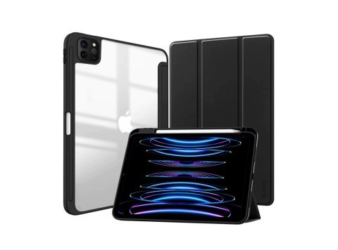 Etui PrimeFolio do iPad Air 11 (2026-2024) iPad Air 10.9 (5-4 gen.) iPad Pro 11 (2022-2021) czarne/przezroczyste