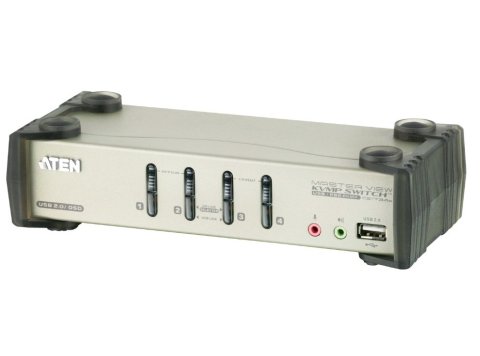 Przełącznik 4-portowy PS/2-USB VGA/Aud KVMP W/OSD