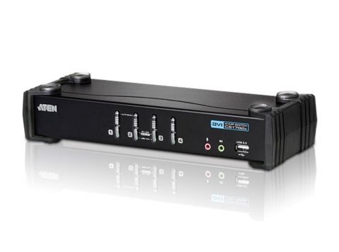 PRZEŁĄCZNIK KVM 4 PORTY USB DVI CS1764A