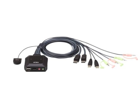 Przełącznik 2 portowy USB DP Cable KVM Switch CS22DP