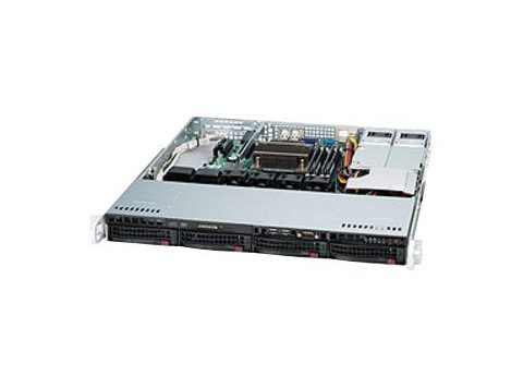 Supermicro 1U 4x3,5" typu hot-swap SAS/SATA 2x400W Platinum
