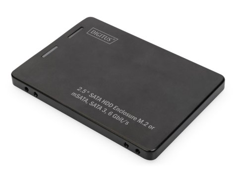Adapter na dysk SATA/HDD 2,5" M.2 /mSATA SATA 3,6 Gbit/s, zapis do 520 MB/s Aluminiowa