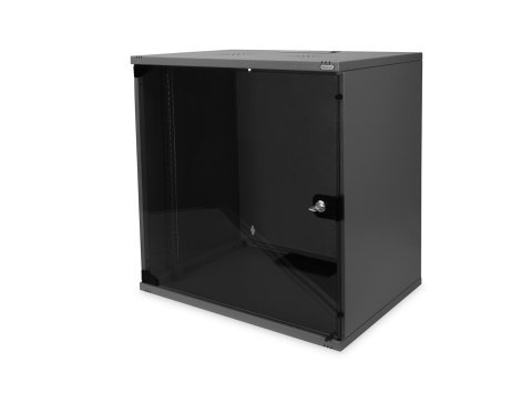 Digitus Szafa sieciowa wisząca 19" 12U rack 540x400, drzwi szyba, szary, niedzielona, niezłożona, 60kg