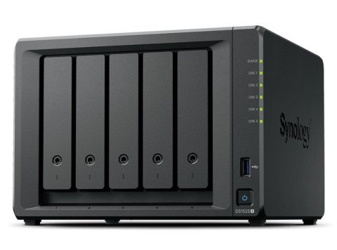Serwer DS1525+ V1500B 2,2Ghz 1x8GB DDR4 2x2,5GbE 3Y