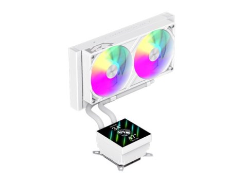 Gamemax CPU Liquid Cooler | GLACIER 240 LCD WH | White