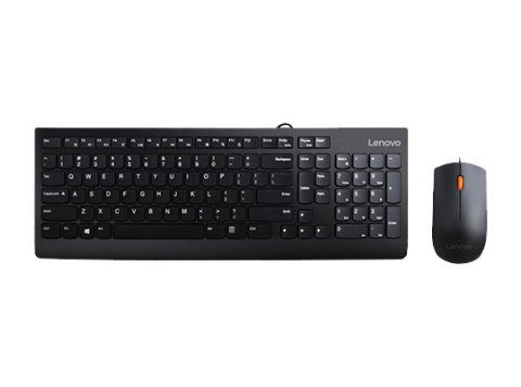 Zestaw klawiatura i mysz przewodowe Lenovo 300 USB Combo (US English)