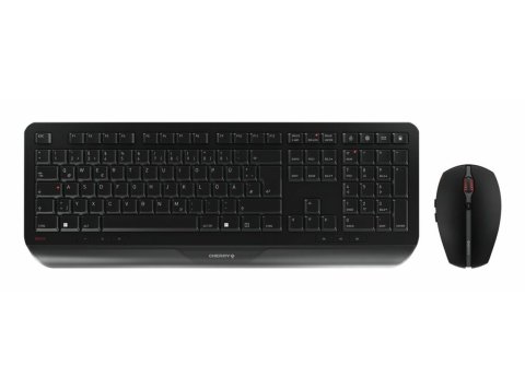 CHERRY JD-7000DE-2 klawiatura z myszką RF Wireless QWERTZ Niemiecki Czarny
