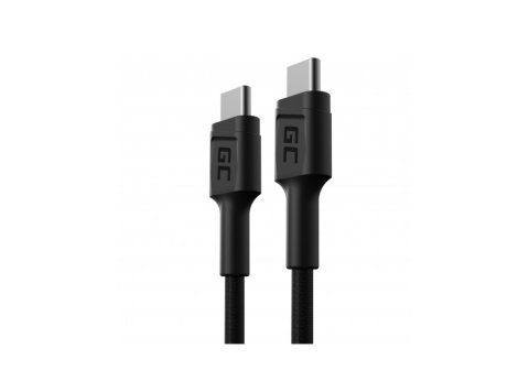 GREEN CELL KABEL KABGC31 GC POWERSTREAM USB-C - USB-C 30CM, POWER DELIVERY 60W, ULTRA CHARGE, QC 3.0