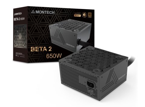 Montech BETA 2 moduł zasilaczy 650 W 20+4 pin ATX ATX Czarny
