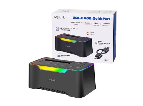 Stacja dokująca USB-C do HDD/SDD 2.5/3.5'