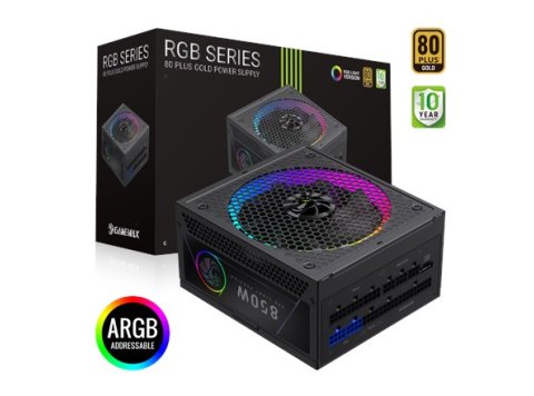 Gamemax PSU | RGB 850G | 850 W | Gold | Full Modular