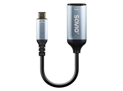 Adapter USB-C (M) - HDMI (F), 4K, 60Hz, aluminium, AK-78