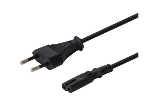 Kabel zasilający płaski ósemka 2pin, 1,8m, CL-100