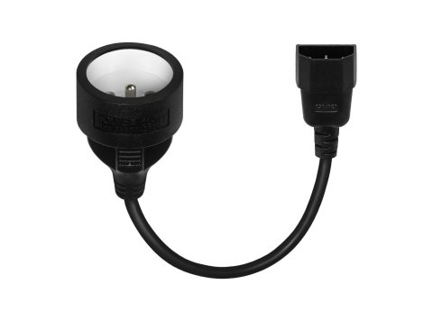 Adapter zasilania IEC C14 - CEE 7/5 (E) 15 cm SAVIO CL-180