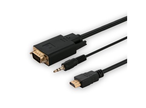 Adapter HDMI (M) -VGA (M) + audio CL-198
