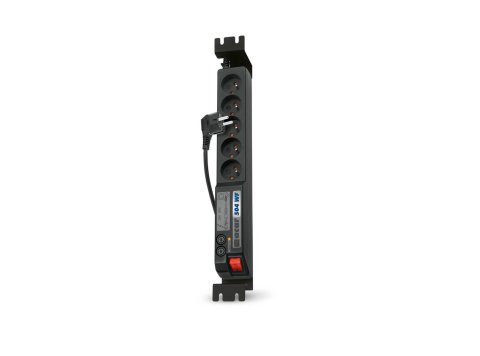 Listwa przeciwprzepięciowa Acar 504WF EMI/RFI (3m ; czarny z blachą)