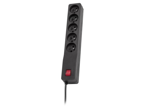 Listwa zasilająca Lestar ZX 510 G-A K.:CZ 3,0M (5 x UTE; 10 A; 3m; kolor czarny)