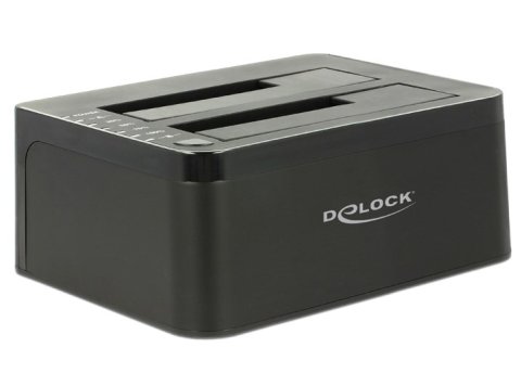 DeLOCK 62661 stacja dokująca do dysków twardych USB 3.2 Gen 1 (3.1 Gen 1) Type-B Czarny