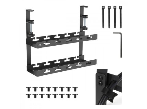 Organizer podbiurkowy na kable MC-104 B