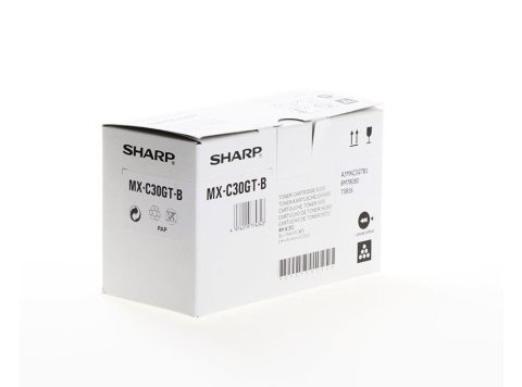 Sharp Toner MX-C30GTB Black 6K