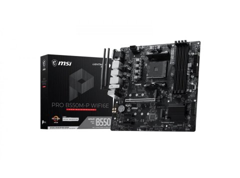 Płyta główna PRO B550M-P WIFI6E AM4 4DDR4 mATX