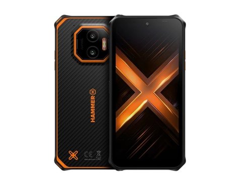 HAMMER Energy X2 5G 8/256 GB 15,5 cm (6.1") Dual SIM Android 15 USB Type-C 8 GB 5000 mAh Czarny, Pomarańczowy
