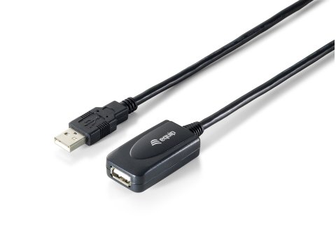Equip 133311 kabel USB USB 2.0 15 m USB A Czarny