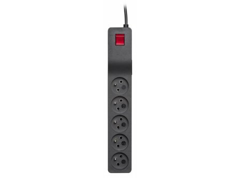 Listwa przeciwprzepięciowa ZX 510, 1L, 1,5m, czarna