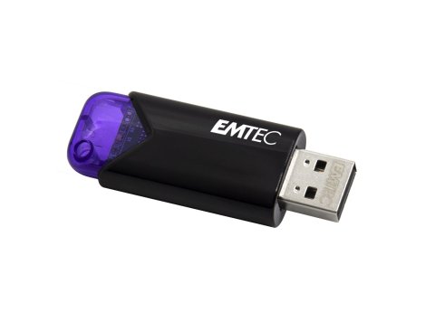 Emtec Click Easy pamięć USB 128 GB USB Typu-A 3.2 Gen 1 (3.1 Gen 1) Czarny, Fioletowy