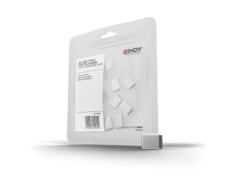 Lindy 40439 bloker portów USB Type-C Biały 10 szt.