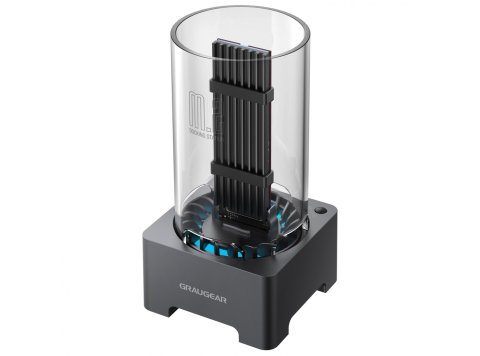 GRAUGEAR G-M2DK-AC-10G stacja dokująca do dysków twardych USB 3.2 Gen 2 (3.1 Gen 2) Type-C Czarny