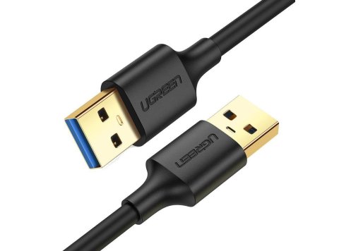 Kabel USB-USB 3.2 GEN 1 1M - czarny