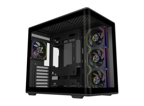 Cooler Master Elite 600 Tower Czarny, Przezroczysty