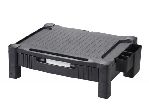 Podstawka pod monitor Q-Connect, 43,4x33,6cm, z regulacją wysokości, czarna
