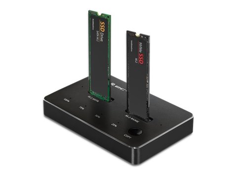 Stacja dokująca dysków SSD M.2 | NVMe | SATA | USB-C | DUAL 2 x 2TB