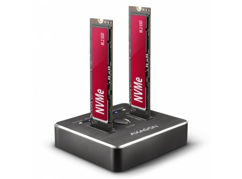 ADSA-M2C ALU Stacja dokująca, USB-C 3.2 Gen 2 - 2x M.2 NVMe SSD CLONE MASTER