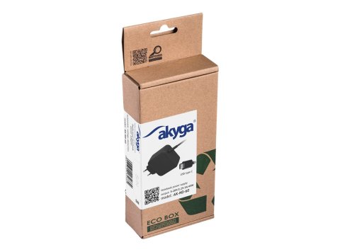 Zasilacz sieciowy Akyga AK-ND-60 do notebooka (20 V; 2,25 A, 2,31 A, 2,37 A, 2,64 A, 3,0 A; 45W; USB Typ C )